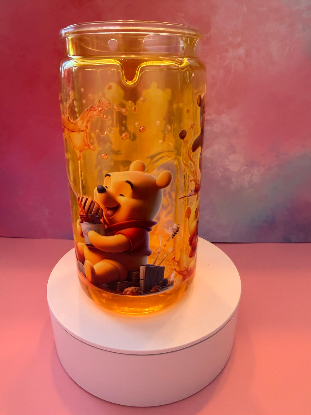 Premade Pooh Honey Drip Tumbler 16 oz.