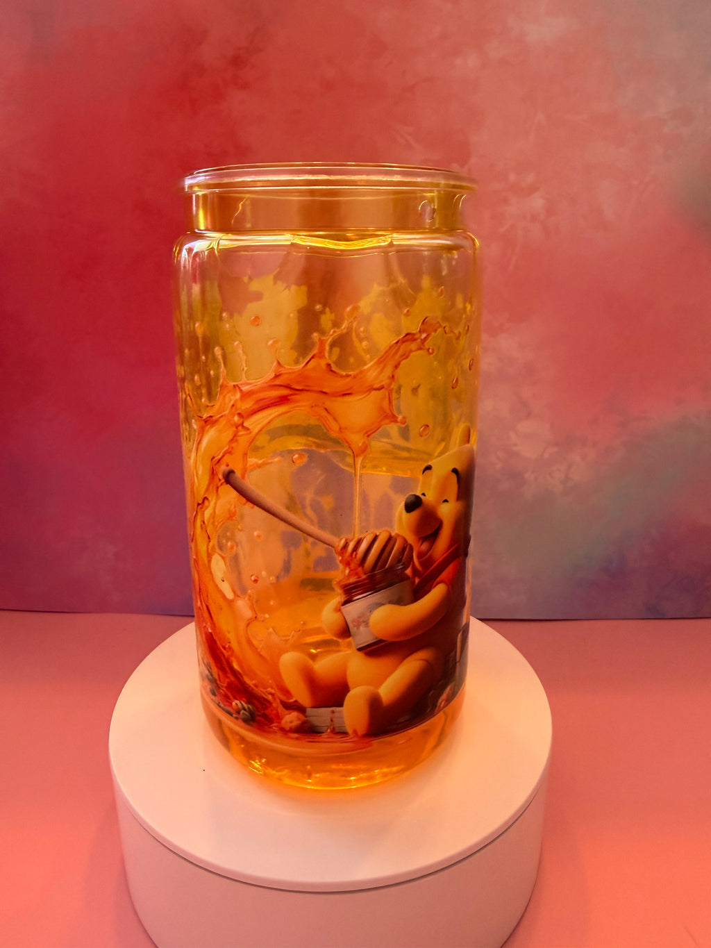 Premade Pooh Honey Drip Tumbler 16 oz.