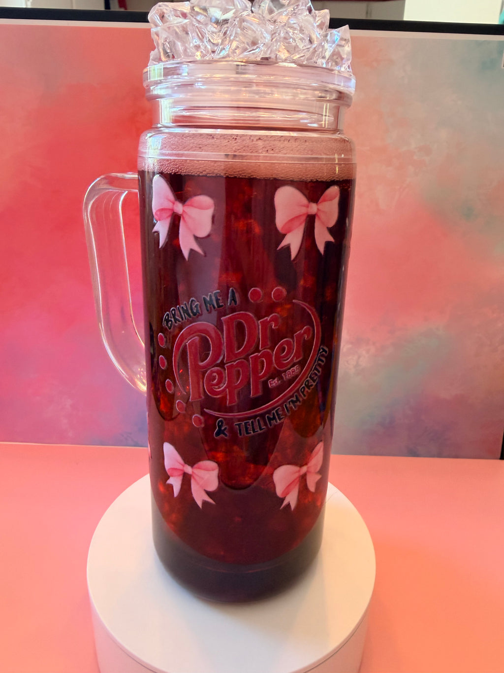 Premade Dr. Pepper Soda Tumbler 20 oz.