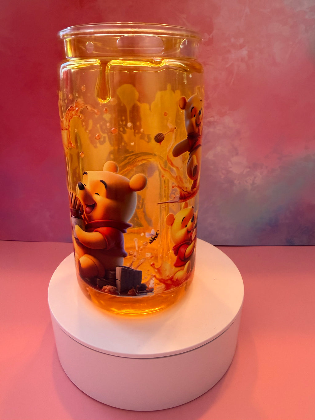 Premade Pooh Honey Drip Tumbler 16 oz.
