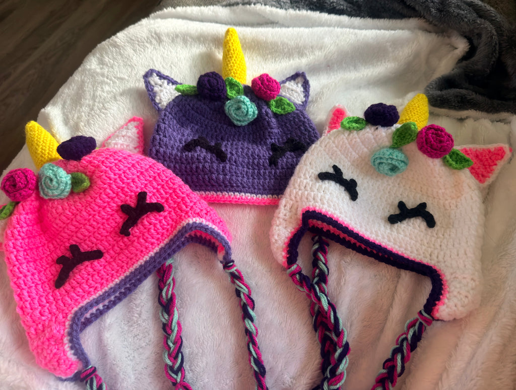 Crochet Unicorn Beanie