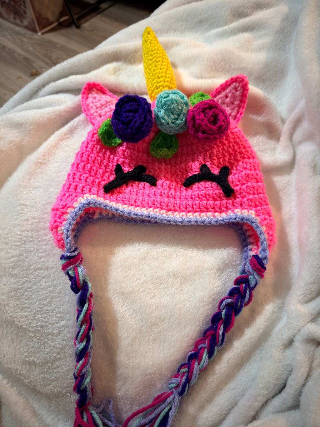 Crochet Unicorn Beanie