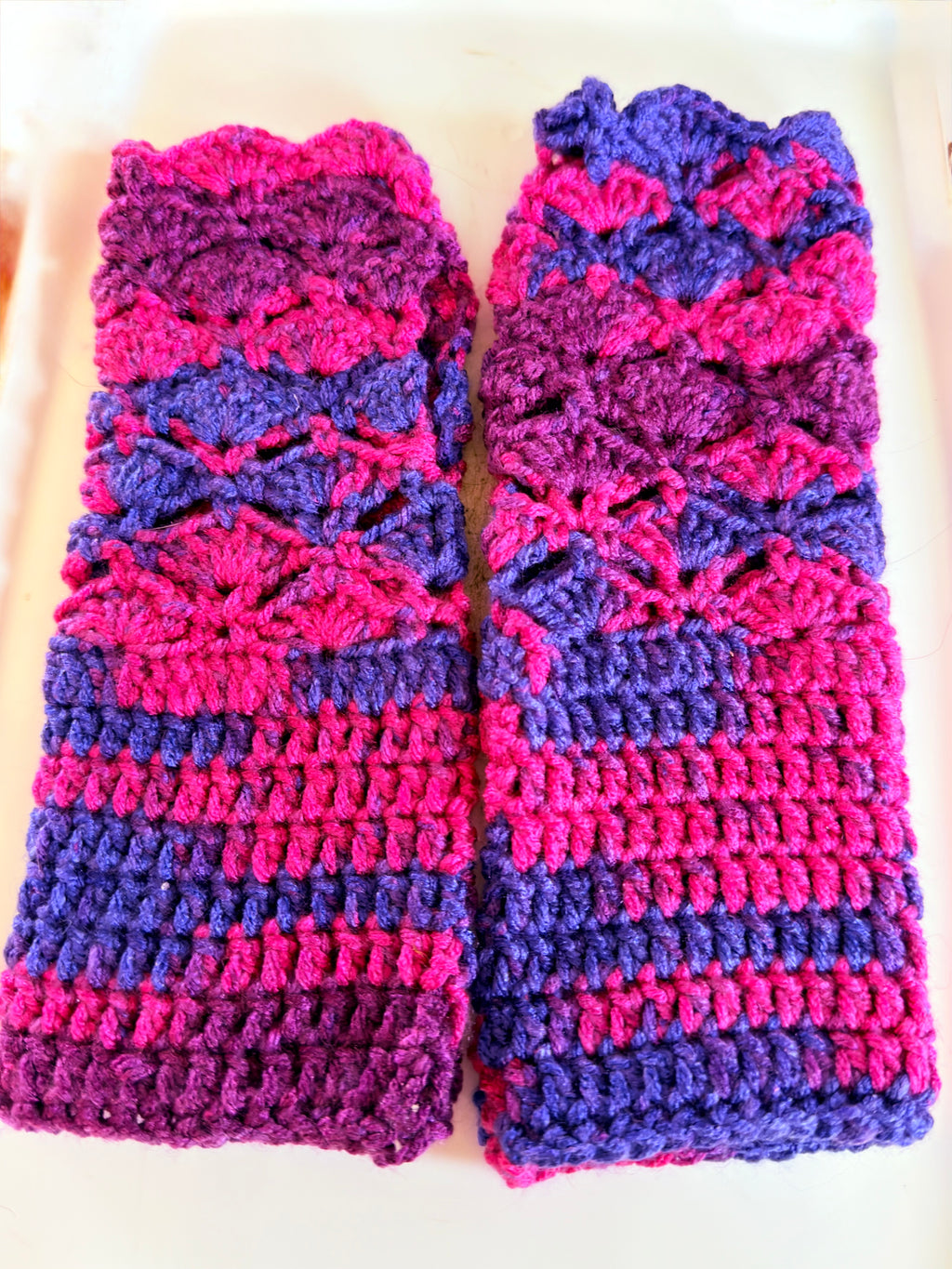 Chunky Crochet Fingerless Gloves