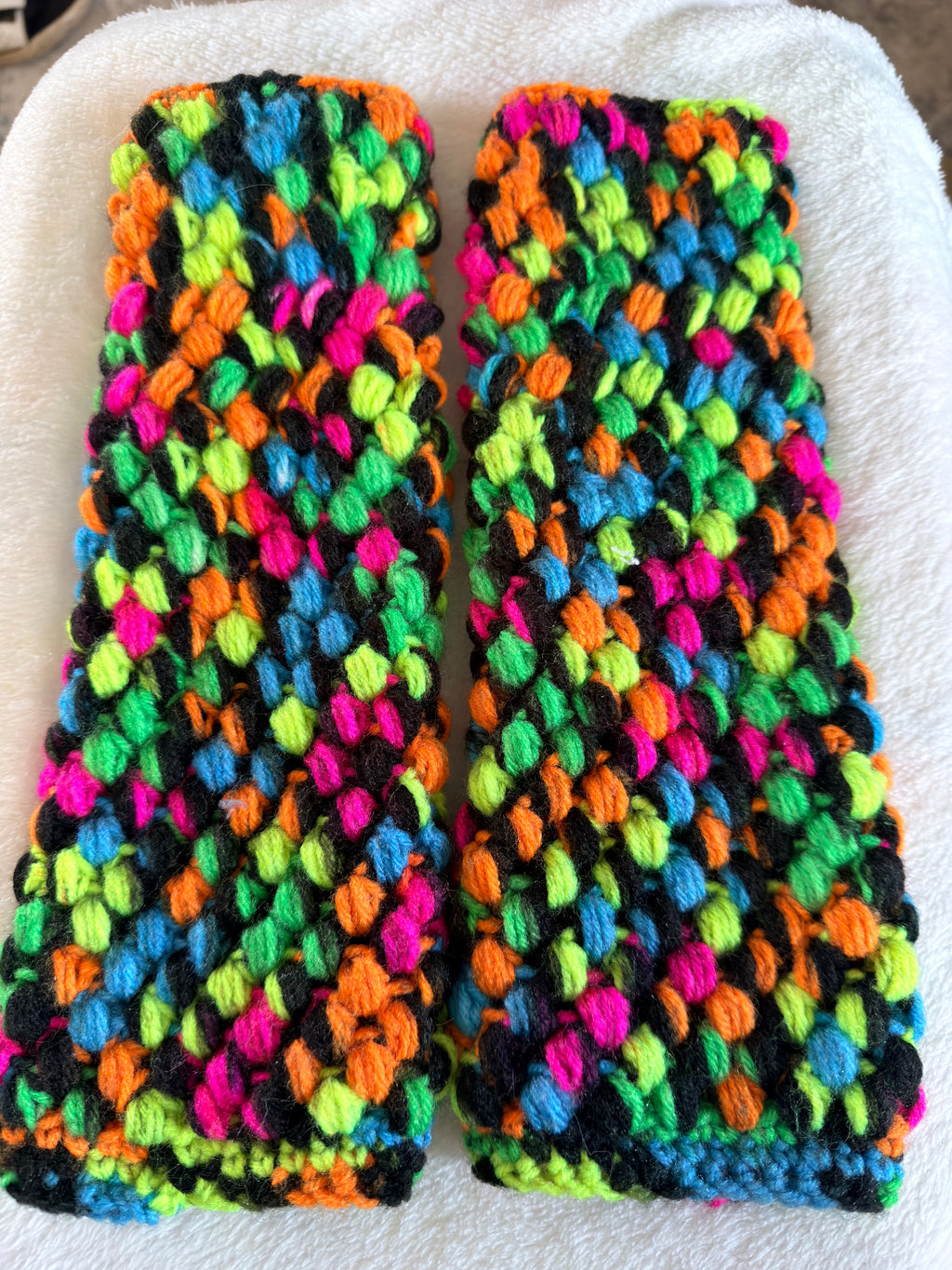 Chunky Crochet Fingerless Gloves